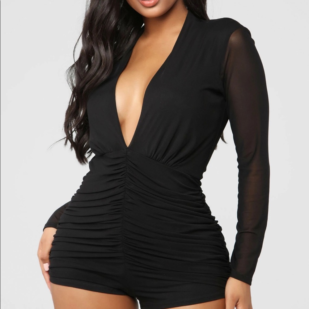 Bright Minds Mesh Romper - Black